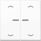 Jung - Enjo double touche flèches et voyant pour méc BP-BCU A10xxxST/ AS 500 Blanc