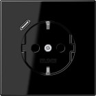 Jung - Prise standard Allemand SCHUKO avec chargeur USB C / LS 990 noir