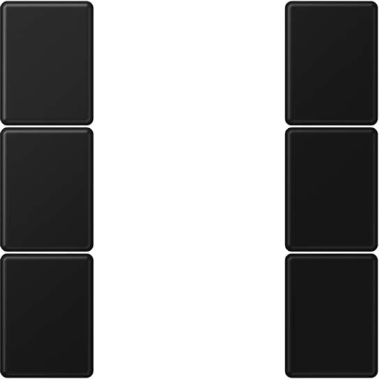 Jung - Module F50 de touche 3 voies, complet / A 500 noir mat
