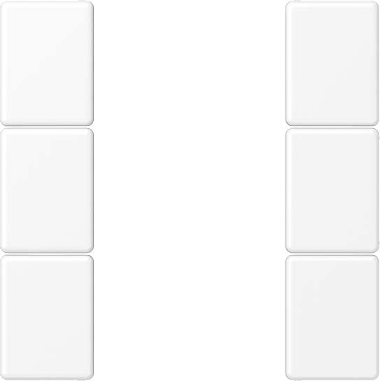 Jung - Module F50 de touche 3 voies, complet / A 500 blanc mat