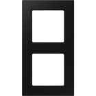 Jung - Cadre de finition 3 postes avec PE montage horizontal, A 550 / Noir