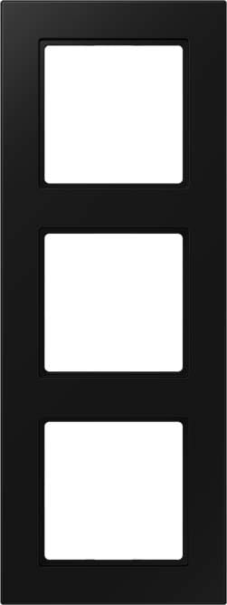 Jung - Cadre de finition 3 postes / Série A 550 noir mat