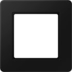 Jung - Cadre de finition 1 poste / Série A 500 Flow noir mat