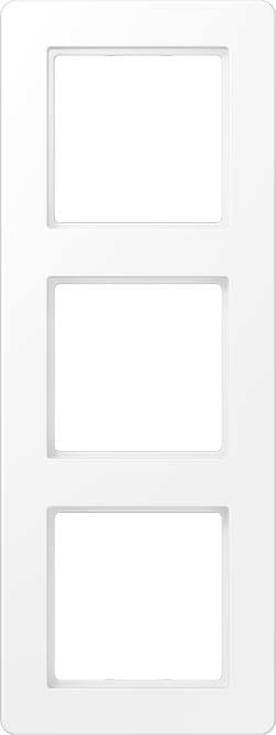 Jung - Cadre de finition 3 postes / Série A 500 Flow blanc mat