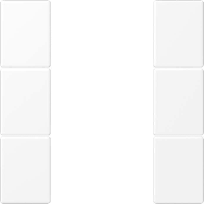 Jung - Module F50 de touche 3 voies, complet / LS 990 blanc mat