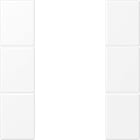 Jung - Module F50 de touche 3 voies, complet / LS 990 blanc mat