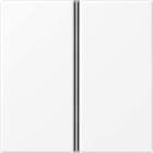Jung - Module de touche 2 voies, complet / A 500 blanc mat