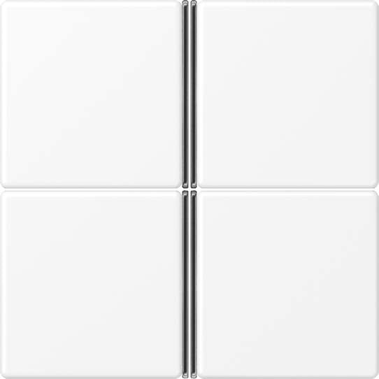 Jung - Module de touche 4 voies, complet / A 500 blanc mat