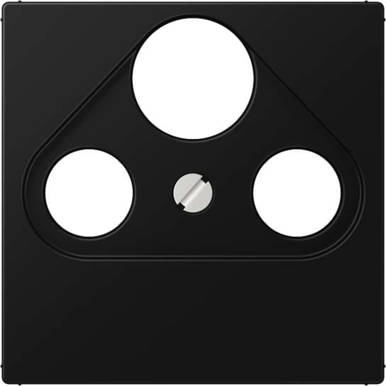 Jung - Enjoliveur prise TV-FM-SAT / série A 500 noir mat