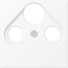 Jung - Enjoliveur prise TV-FM-SAT / série A 500 blanc mat