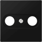 Jung - Enjoliveur prise TV-FM / série A 500 noir mat