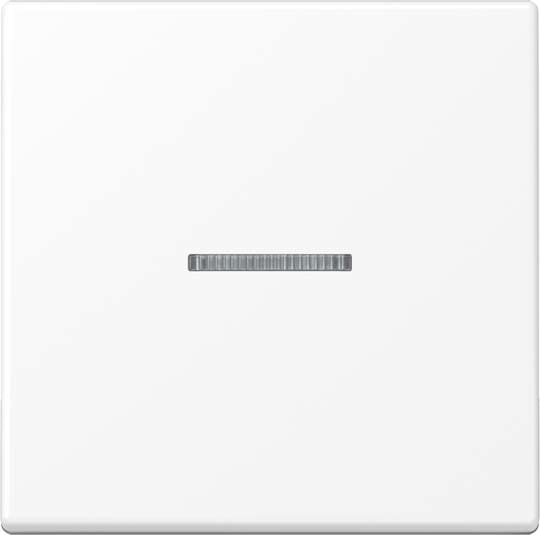 Jung - Enjoliveur simple touche à voyant / Série A 500 Blanc Mat