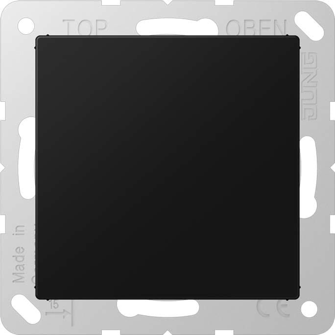 Jung - Enjoliveur obturateur avec support / Série A 500 noir mat