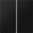 Jung - Module de touche 2 voies, complet / LS 990 noir mat