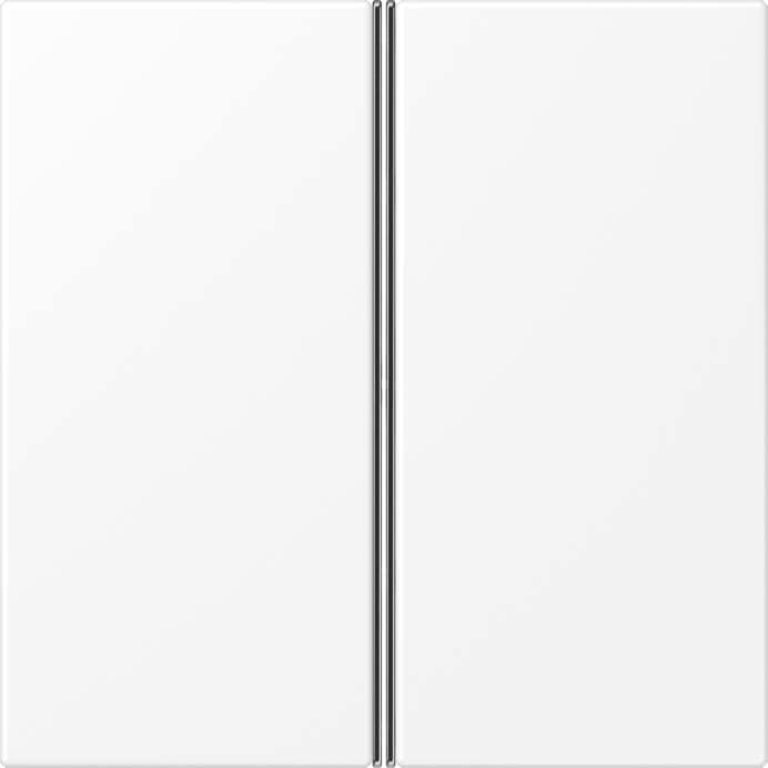Jung - Module de touche 2 voies, complet / LS 990 blanc mat
