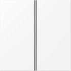 Jung - Module de touche 2 voies, complet / LS 990 blanc mat