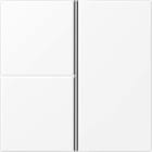 Jung - Module de touche 3 voies, complet / LS 990 blanc mat