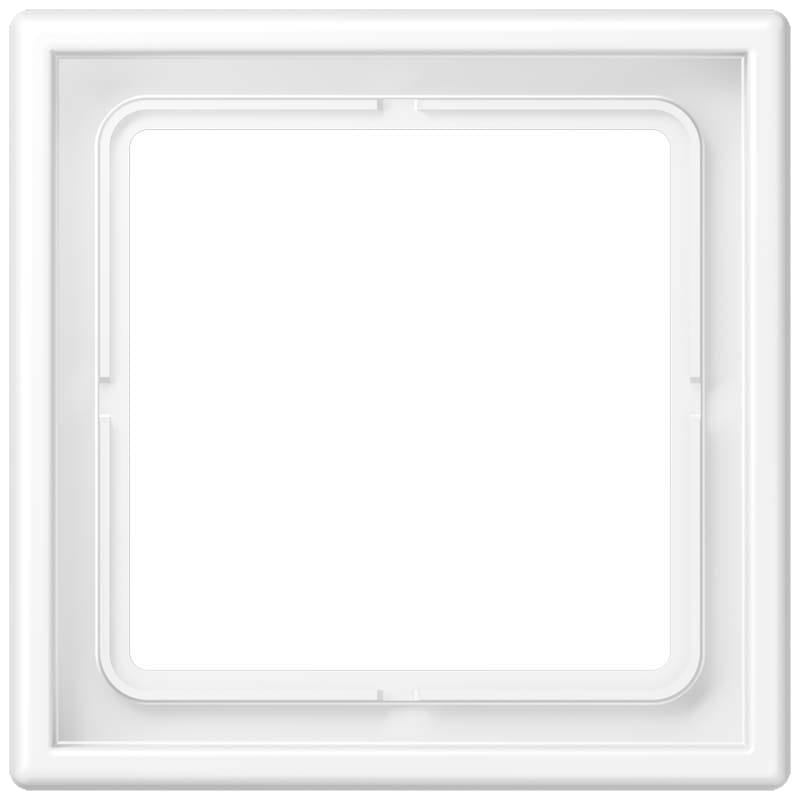 Jung - Cadre 1 poste / LS 990 blanc mat