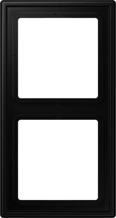 Jung - Cadre 2 postes / LS 990 noir mat
