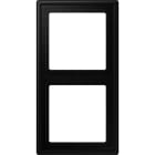 Jung - Cadre 2 postes / LS 990 noir mat