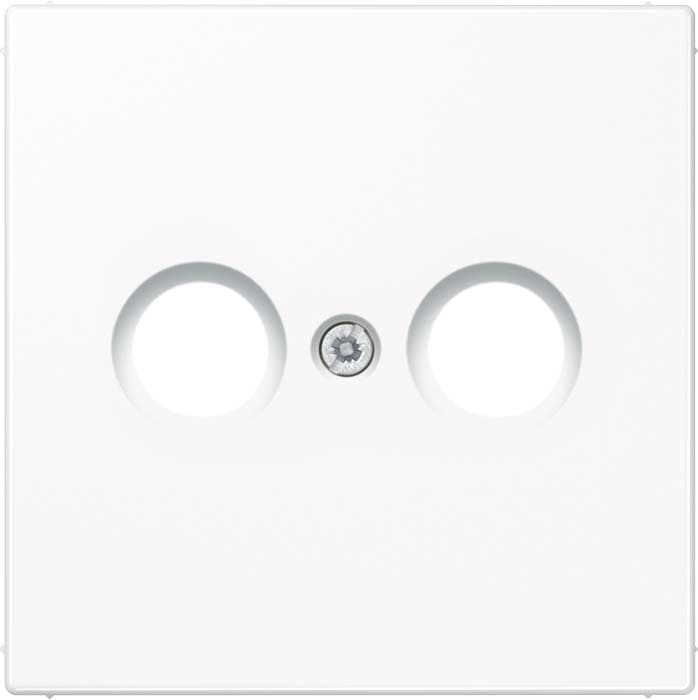 Jung - Enjoliveur prise TV-FM / LS 990 blanc mat