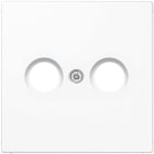 Jung - Enjoliveur prise TV-FM / LS 990 blanc mat