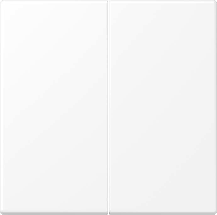 Jung - Enjoliveur double doigt / LS 990 blanc mat