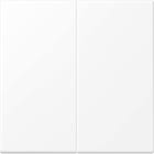 Jung - Enjoliveur double doigt / LS 990 blanc mat