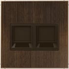 Jung - Enjo pour deux noyaux Modular Jack / LS 990 Laiton ancien