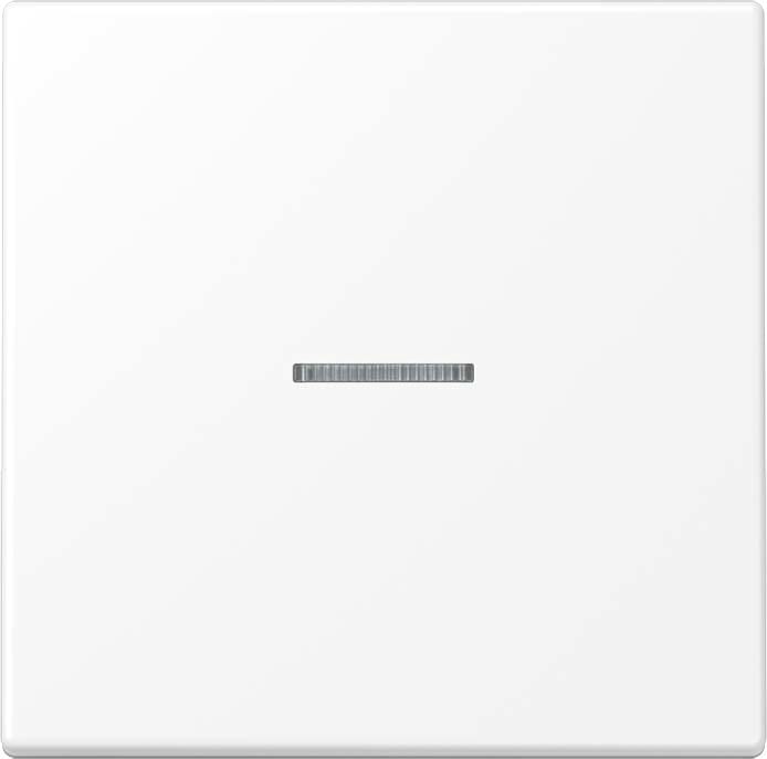 Jung - Enjo simple doigt avec voyant crayon orange / LS 990 blanc mat pour BP BCU EIB