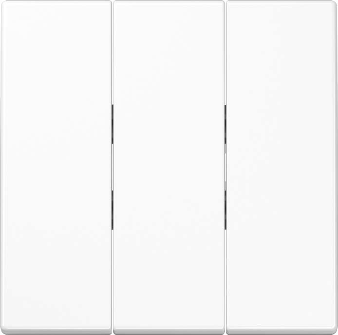 Jung - Enjoliveur pour IN+BP 3 voies / LS 990 blanc mat