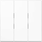 Jung - Enjoliveur pour IN+BP 3 voies / LS 990 blanc mat