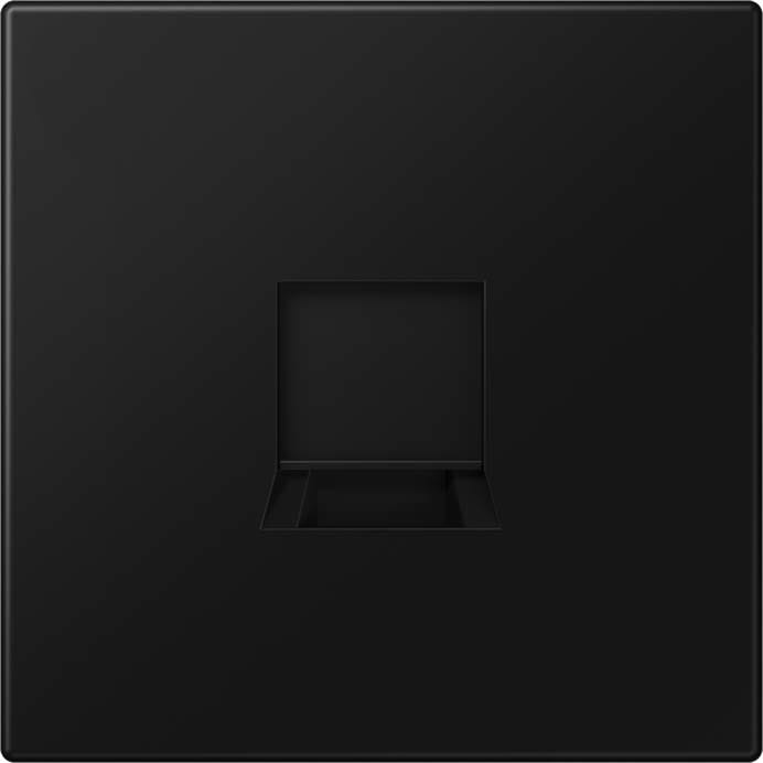 Jung - Enjo LS 990 + support pour prise RJ 45 noyau 6WE et 8WE / LS 990 noir mat