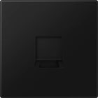 Jung - Enjo LS 990 + support pour prise RJ 45 noyau 6WE et 8WE / LS 990 noir mat