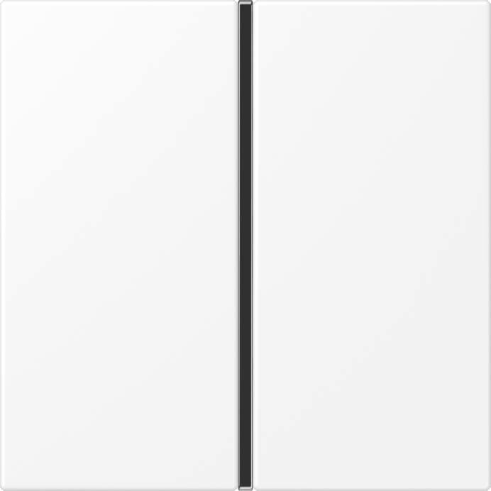 Jung - Module de touche 1 voie, complet / LS 990 blanc mat