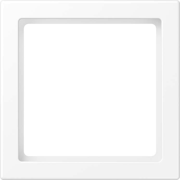 Jung - Cadre de compensation / LS 990 blanc mat pour enjoliveur 55x55 mm