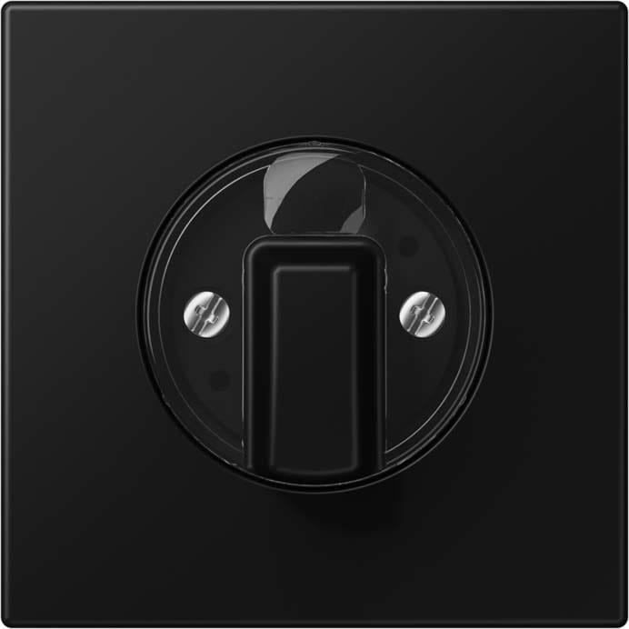 Jung - Enjoliveur interrupteur rotatif / LS 990 noir mat