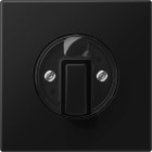 Jung - Enjoliveur interrupteur rotatif / LS 990 noir mat