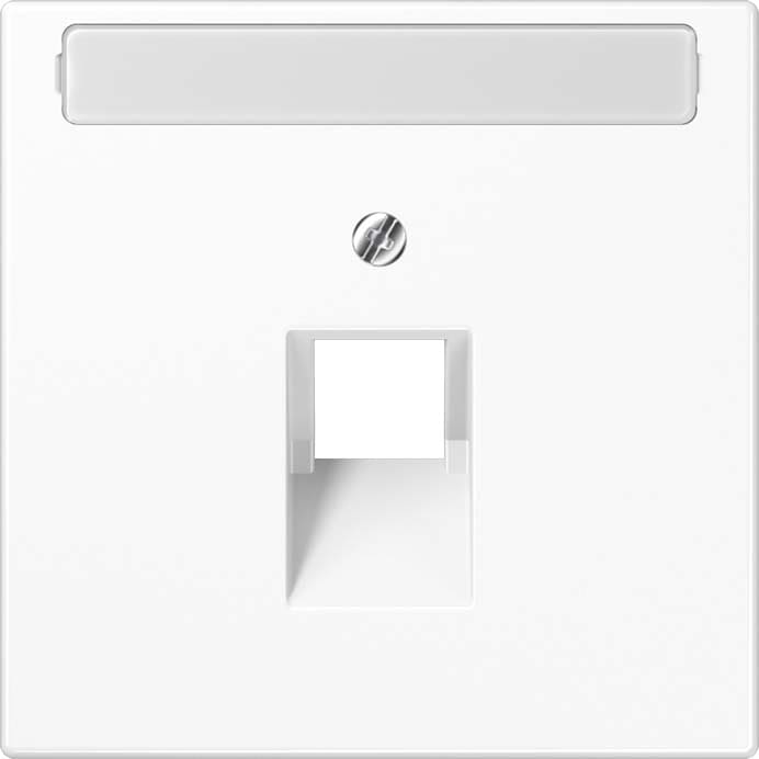 Jung - Enjo RJ 45 simple avec porte étiquette / LS 990 noir mat mécanisme UAE