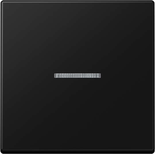 Jung - Enjoliveur simple touche à voyant / Série A 500 Noir Mat