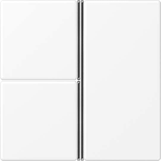 Jung - Module de touche 3 voies, complet / A 500 blanc mat