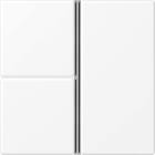 Jung - Module de touche 3 voies, complet / A 500 blanc mat
