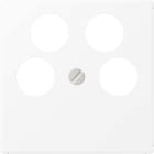 Jung - Enjoliveur prise TV-FM-2xSAT / série A 500 blanc mat