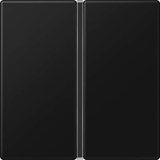 Jung - Module de touche 1 voie, complet / A 500 noir mat