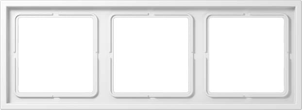 Jung - Cadre 3 postes / LS ZERO blanc mat