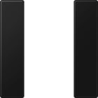 Jung - Module F50 de touche 1 voie, complet / A 500 noir mat