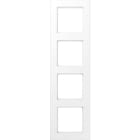 Jung - Cadre de finition 4 postes / Série A 550 blanc mat