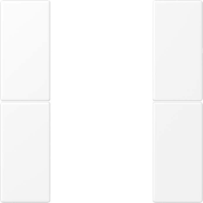 Jung - Module F50 de touche 2 voies, complet / LS 990 blanc mat