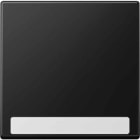 Jung - Enjoliveur simple touche avec PE / Série A 500 Noir Mat