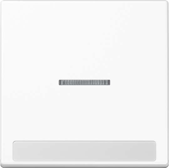 Jung - Enjoliveur simple touche à voyant et PE / Série A 500 Blanc